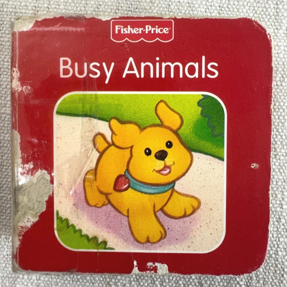 Fisher-Price Little People Board Books Set of 8 Farm Animals Colors Counting